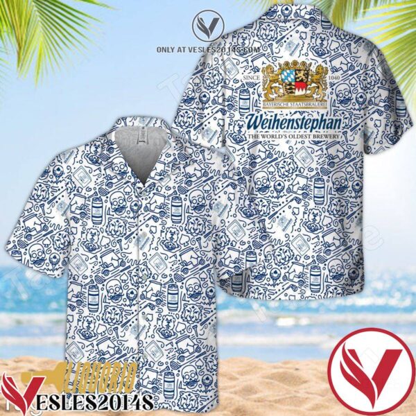 Weihenstephan Doodle Art Hawaiian Shirt, Unique Gifts For Friends - Vesles2014S 1