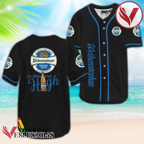 Weihenstephaner Beer Make Me High Baseball Jersey, Perfect Gifts For Fans - Vesles2014S