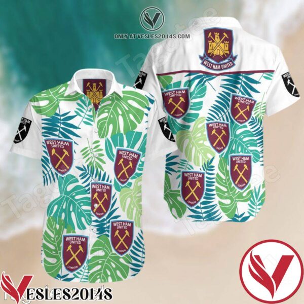 West Ham United F.C Hawaiian Shirt And Short, Unique Gifts For Friends - Vesles2014S 1