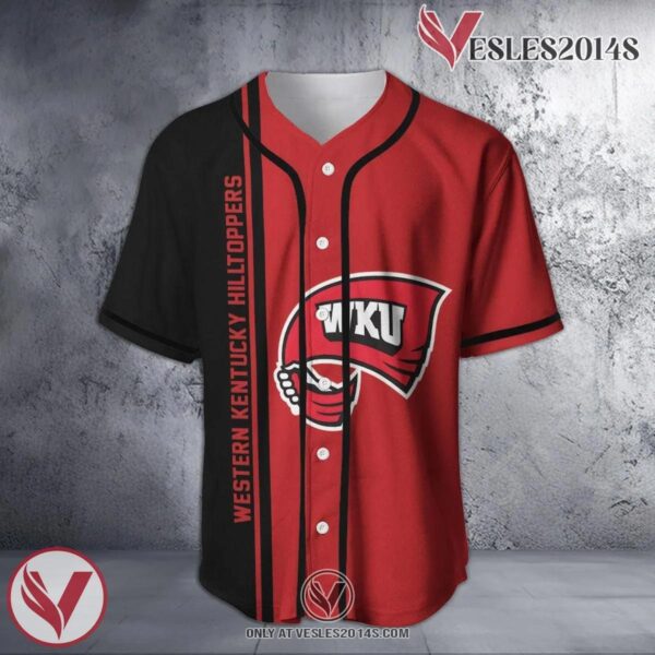 Western Kentucky Hilltoppers Baseball Jersey Half Style NCAA, Unique Gifts For Fans - Vesles2014s