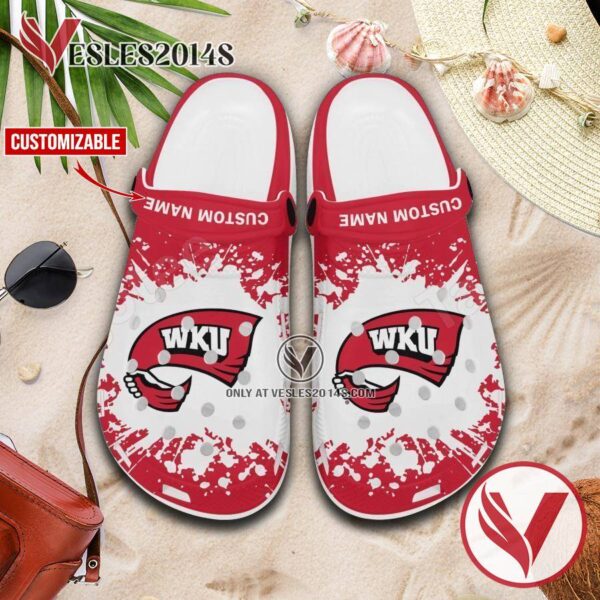 Western Kentucky Hilltoppers Logo Custom Crocs Shoes For Men And Women, Unique Clogs Shoes For Fans - Vesles2014S 1