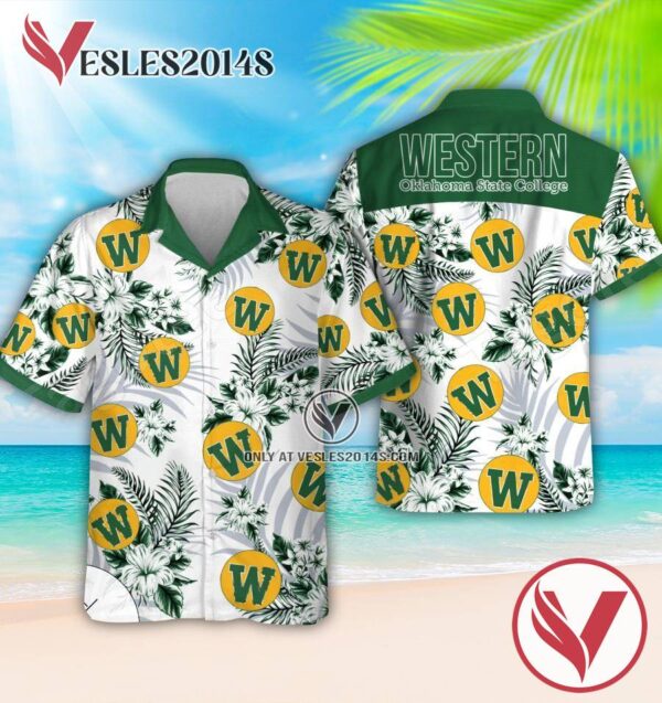 Western Oklahoma State College Logo Hawaiian Suit, Unique Outfit For Fans - Vesles2014S