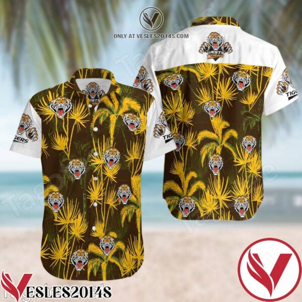 Wests Tigers Hawaiian Shirt And Short, Unique Gifts For Friends - Vesles2014S 1
