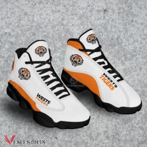 Wests Tigers Logo Air Jordan 13 Shoes, Best Sneaker Gifts For Fans - Vesles2014s 1