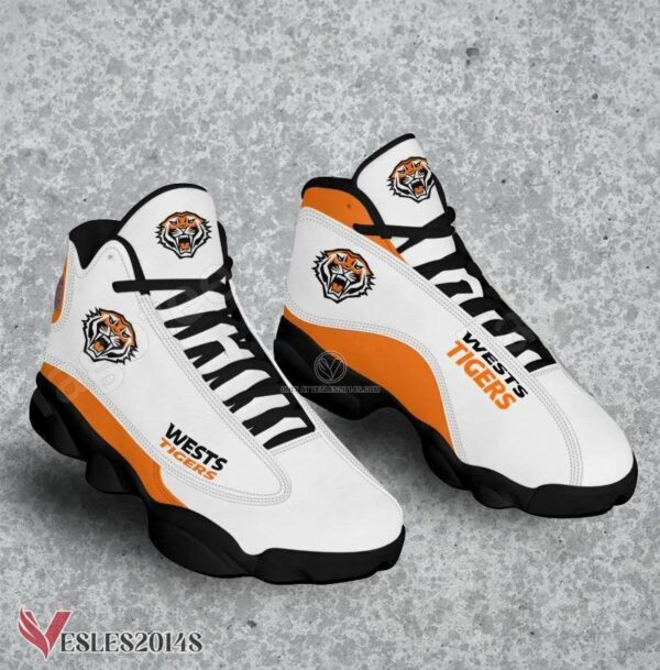 Wests Tigers Logo Air Jordan 13 Shoes, Best Sneaker Gifts For Fans - Vesles2014s 1