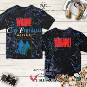 Wham Club Fantastic Album 3D T-Shirt, Unique Gifts For Music Lovers - Vesles2014S