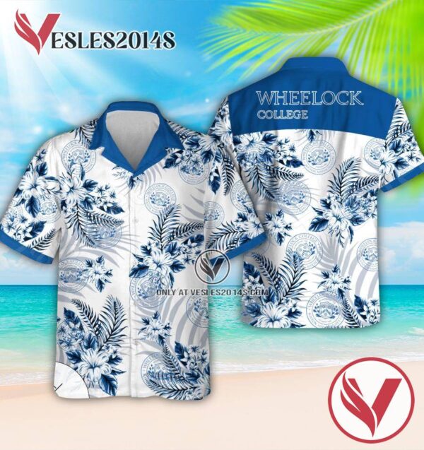 Wheelock College Aloha Summer Shirt And Shorts, Perfect Gifts Idea In Holiday - Vesles2014S