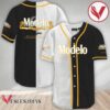 White And Black Split Modelo Beer Baseball Jersey, Perfect Gifts For Fans - Vesles2014S