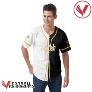White And Black Split Modelo Beer Baseball Jersey, Perfect Gifts For Fans - Vesles2014S 2
