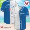 White And Blue Split Michelob ULTRA Baseball Jersey, Perfect Gifts For Fans - Vesles2014S