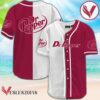 White And Crimson Split Dr Pepper Baseball Jersey, Perfect Gifts For Fans - Vesles2014S