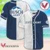 White And Navi Split Busch Light Baseball Jersey, Perfect Gifts For Fans - Vesles2014S