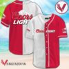 White And Red Split Coors Light Baseball Jersey, Perfect Gifts For Fans - Vesles2014S