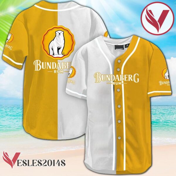 White And Yellow Split Bundaberg Baseball Jersey, Perfect Gifts For Fans - Vesles2014S