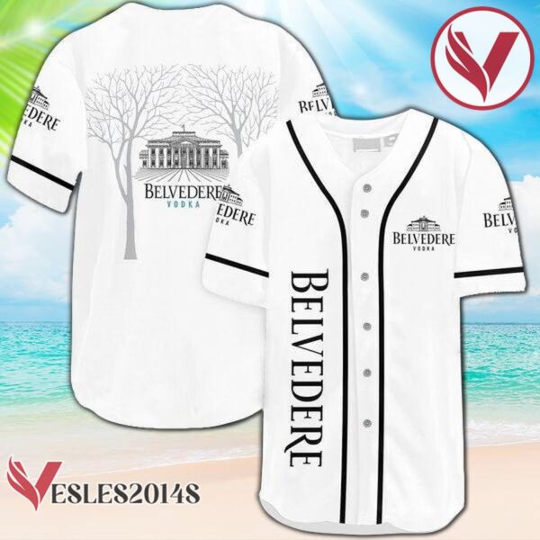 White Belvedere Vodka Baseball Jersey, Perfect Gifts For Fans - Vesles2014S