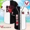 White Black Red Dog Beer Baseball Jersey, Perfect Gifts For Fans - Vesles2014S