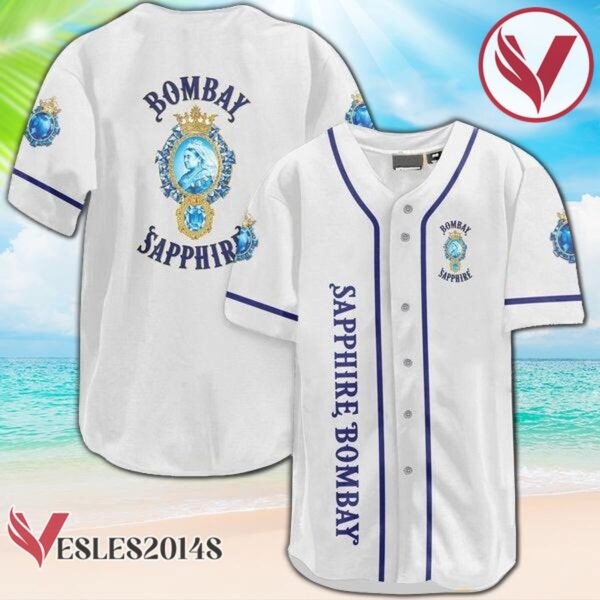 White Bombay Sapphire Baseball Jersey 3Ml, Perfect Gifts For Fans - Vesles2014S