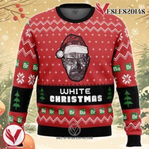 White Christmas Breaking Bad Ugly Christmas Sweater, Unique Christmas Gift For Fans - Vesles2014S