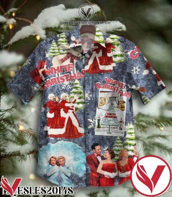 White Christmas Snowfall Hawaiian Shirt, Unique Gifts For Friends - Vesles2014S 1