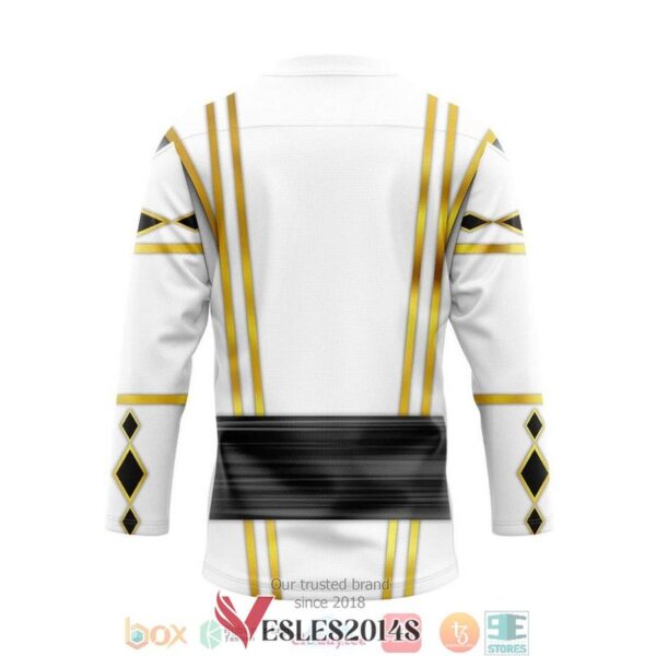 White Falcon Ninja Mighty Morphin Power Rangers Ninjetti Hockey Jersey Shirt, Trending Gifts For Fans - Vesles2014s 1