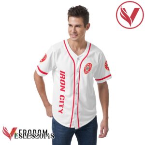 White Iron City Beer Baseball Jersey, Perfect Gifts For Fans - Vesles2014S 2