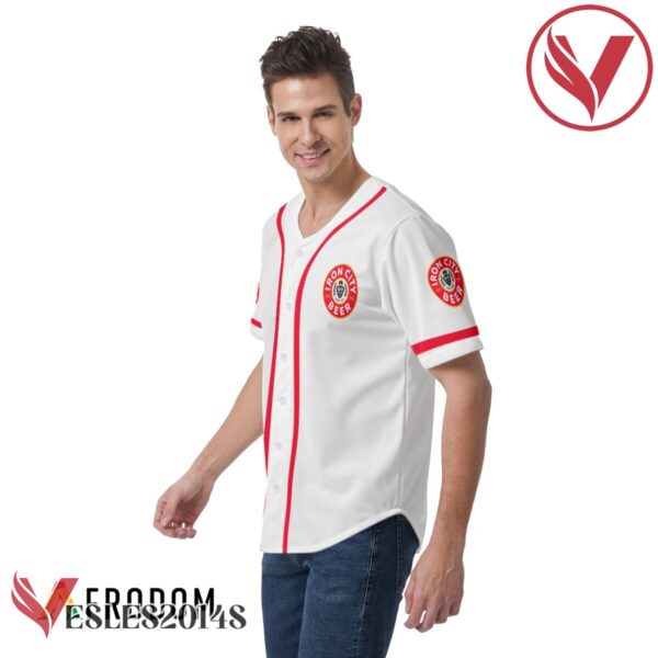 White Iron City Beer Baseball Jersey, Perfect Gifts For Fans - Vesles2014S 3