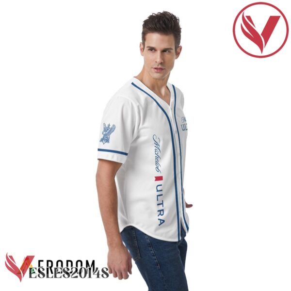 White Michelob Ultra Baseball Jersey, Perfect Gifts For Fans - Vesles2014S 3
