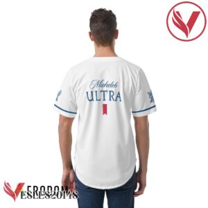 White Michelob Ultra Baseball Jersey, Perfect Gifts For Fans - Vesles2014S 4
