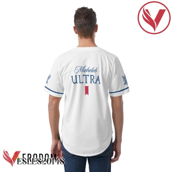 White Michelob Ultra Baseball Jersey, Perfect Gifts For Fans - Vesles2014S 4