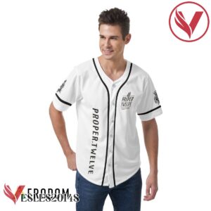 White Proper No. Twelve Irish Whiskey Baseball Jersey, Perfect Gifts For Fans - Vesles2014S 2