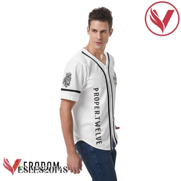White Proper No. Twelve Irish Whiskey Baseball Jersey, Perfect Gifts For Fans - Vesles2014S 4