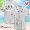 White Steel Reserve Baseball Jersey, Perfect Gifts For Fans - Vesles2014S