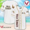 White Wild Turkey Baseball Jersey, Perfect Gifts For Fans - Vesles2014S