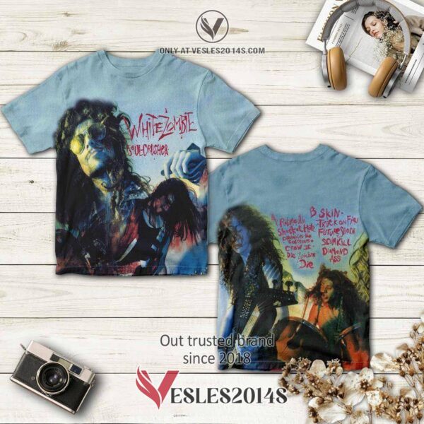 White Zombie Band Soul-Crusher Album 3D T-Shirt, Perfect Gifts For Music Lovers - Vesles2014S