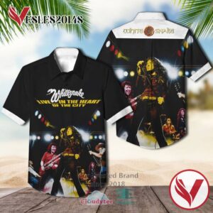 Whitesnake Live In The Heart Of The City 1980 Casual Hawaiian Shirt, Best Gifts For Summer Vesles2014S