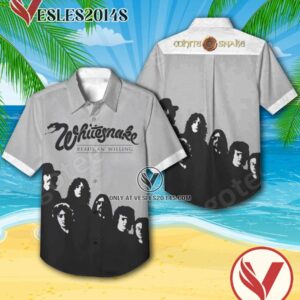 Whitesnake Ready An’ Willing Album Cover Hawaiian Shirt, Unique Gifts For Music Lovers - Vesles2014S