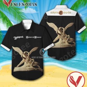 Whitesnake Saints And Sinners Album Cover Hawaiian Shirt, Unique Gifts For Music Lovers - Vesles2014S