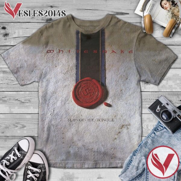 Whitesnake Slip Of The Tongue Album Cover Shirt, Perfect Gifts For Music Lovers - Vesles2014S