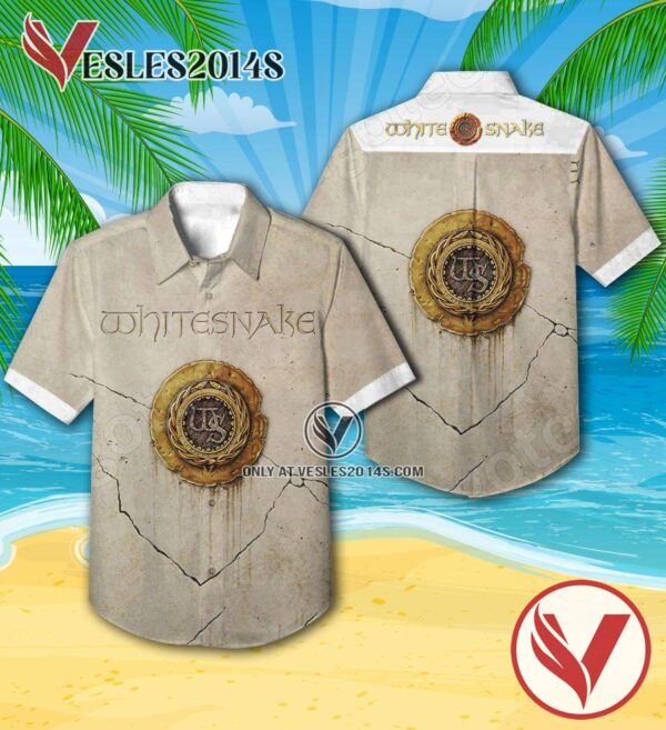 Whitesnake The Seventh Studio Album Cover Hawaiian Shirt, Unique Gifts For Music Lovers - Vesles2014S