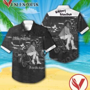Whitney Houston I’m Your Baby Tonight Album Cover Hawaiian Shirt, Unique Gifts For Music Lovers - Vesles2014S