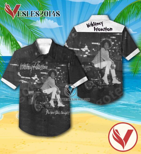 Whitney Houston I’m Your Baby Tonight Album Cover Hawaiian Shirt, Unique Gifts For Music Lovers - Vesles2014S