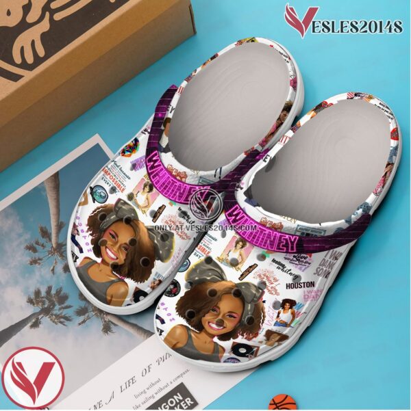 Whitney Houston Music Crocs Crocband Clogs Shoes, Unique Gifts For Fans - Vesles2014S 2