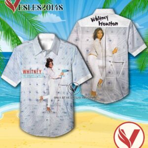 Whitney Houston The Greatest Hits Compilation Album Cover Hawaiian Shirt, Unique Gifts For Music Lovers - Vesles2014S