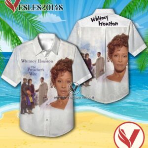 Whitney Houston The Preacher’s Wife Album Cover Hawaiian Shirt, Unique Gifts For Music Lovers - Vesles2014S