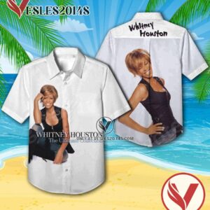 Whitney Houston The Ultimate Collection Album Cover Hawaiian Shirt, Unique Gifts For Music Lovers - Vesles2014S