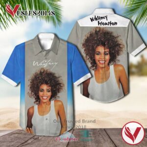 Whitney Houston Whitney 1987 Albums Hawaiian Shirt, Best Gift For Music Lovers Vesles2014S