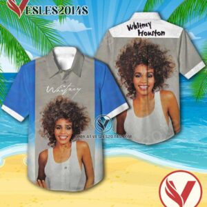 Whitney Houston Whitney Album Cover Hawaiian Shirt, Unique Gifts For Music Lovers - Vesles2014S