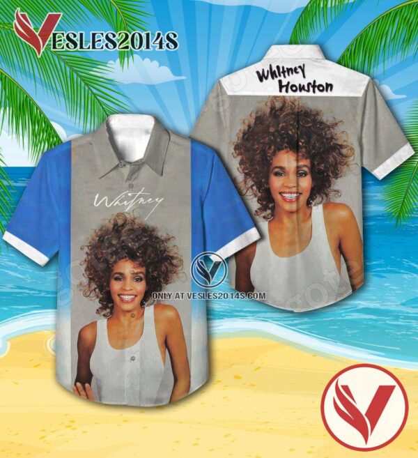 Whitney Houston Whitney Album Cover Hawaiian Shirt, Unique Gifts For Music Lovers - Vesles2014S