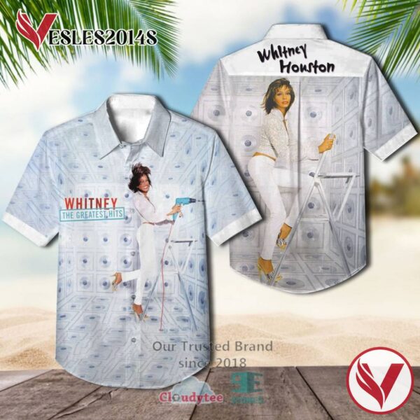 Whitney Houston Whitney The Unreleased Mixes Albums Hawaiian Shirt, Best Gift For Music Lovers Vesles2014S