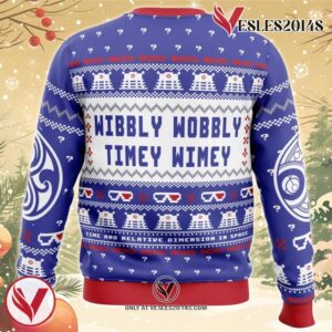 Wibbly Wobbly Doctor Who Ugly Christmas Sweater, Unique Christmas Gift For Fans - Vesles2014S 1